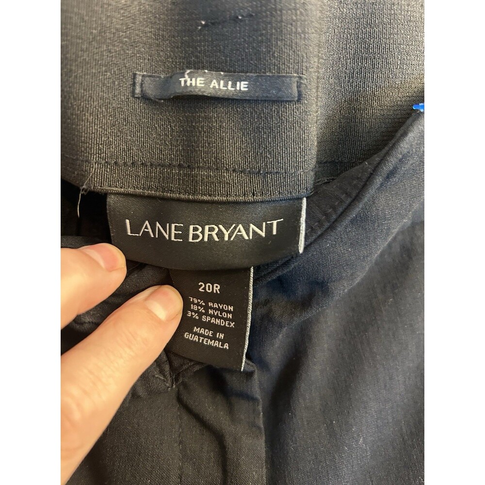 Lane Bryant The Allie Black Career Pants Size 20R Stretch Straight Leg Work - Picture 4 of 14